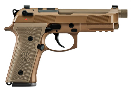 Beretta M9A4 Centurion 9mm Luger Pistol, 4.80" Barrel, 15+1, FDE Cerakote, Decocker Only