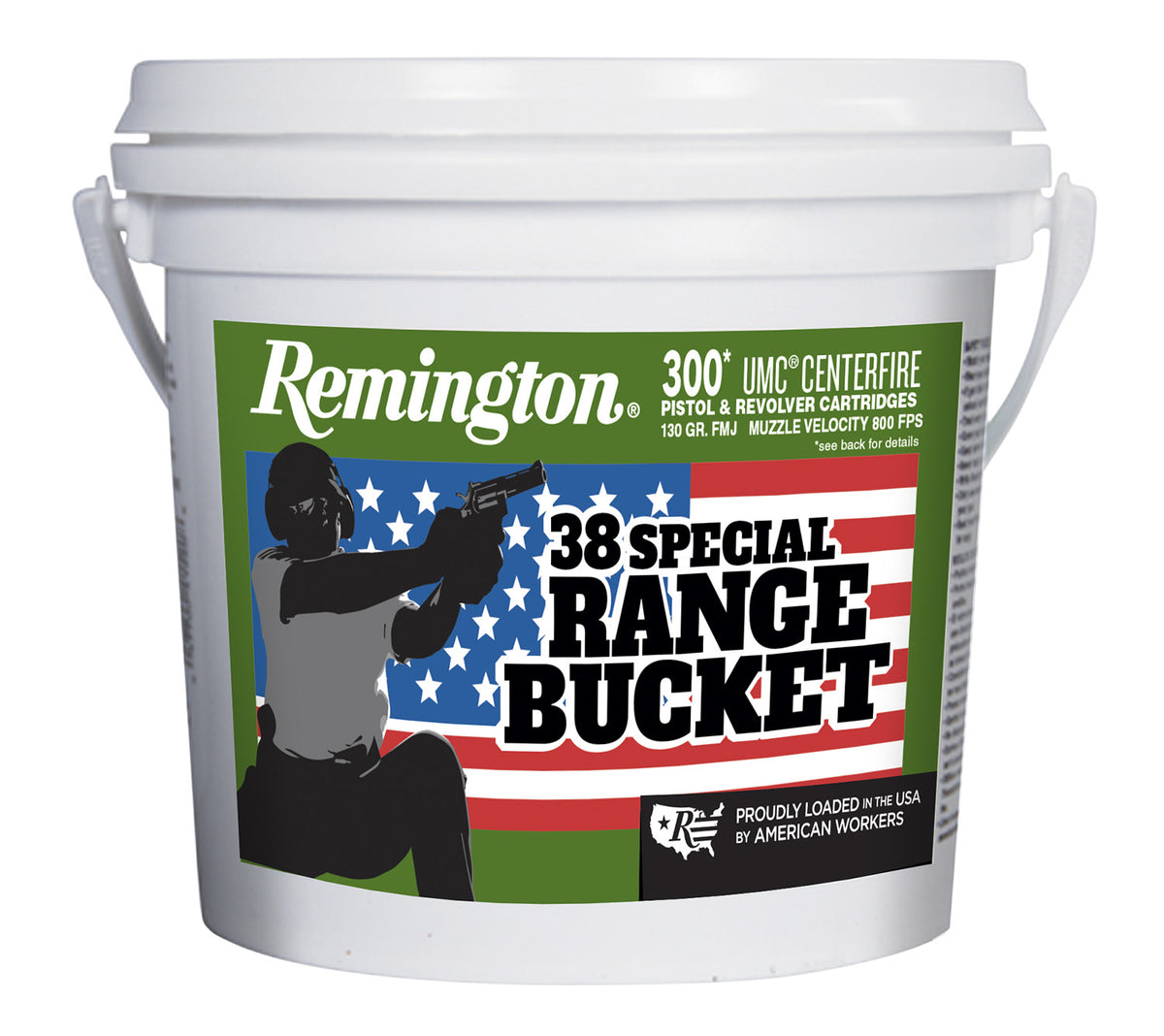 Remington .38 Special 23669 UMC Range Bucket Full Metal Jacket FMJ 130 Grain