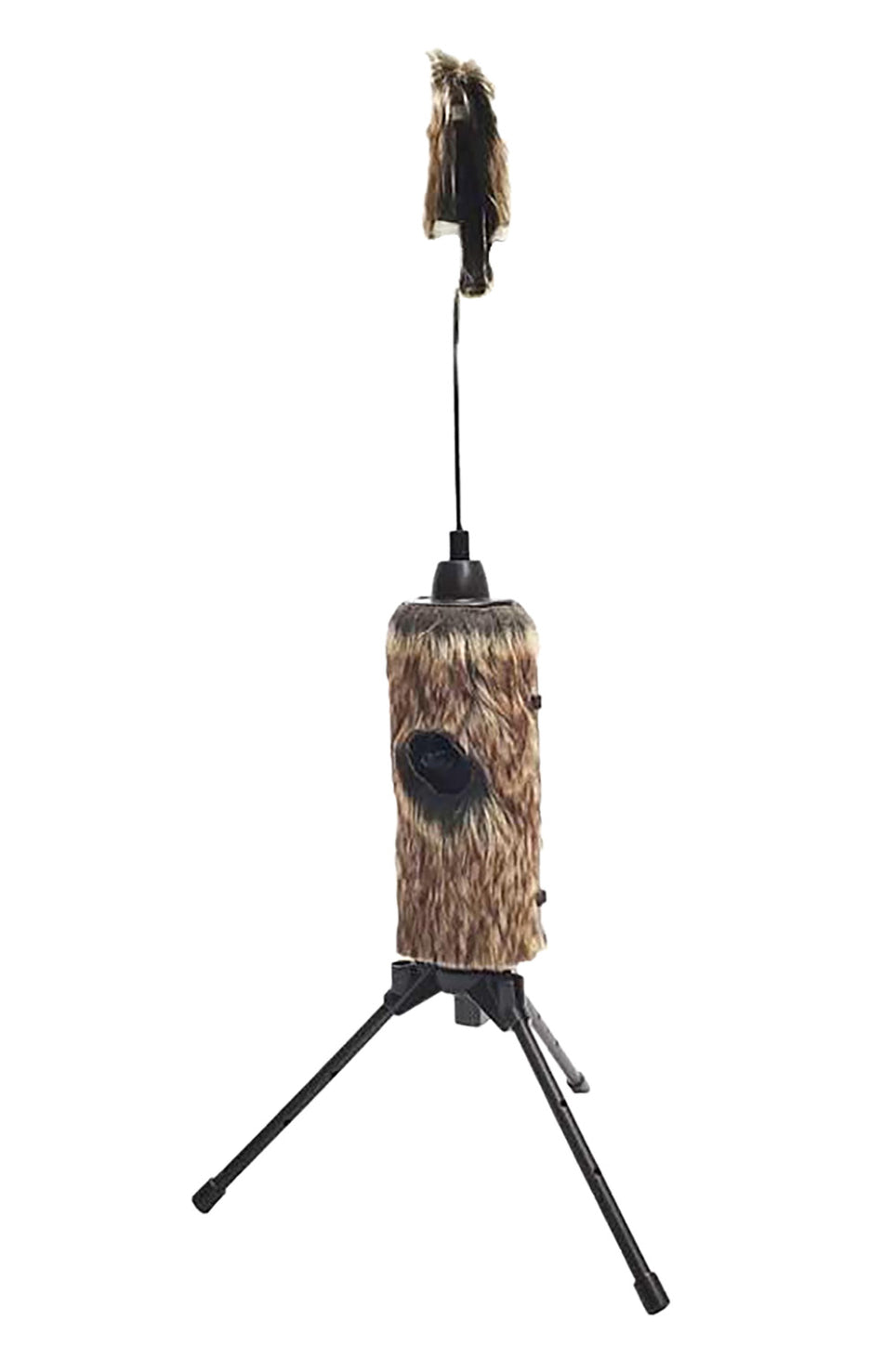 Mojo Outdoors Fuzzy Critter Predator Decoy, Brown, Lightweight with Built-In Tripod