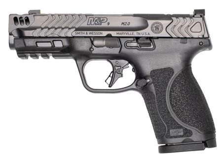 Smith & Wesson 13989 M&P9 2.0 Compact Frame 9mm 15+1 4.22" Stainless Armornite Gray Stainless Steel Slide Black Textured Grip