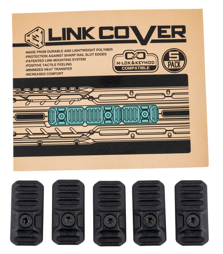 Strike Industries LINKCOVER MLOK Black Polymer Rail Cover LINK System 5-Pack