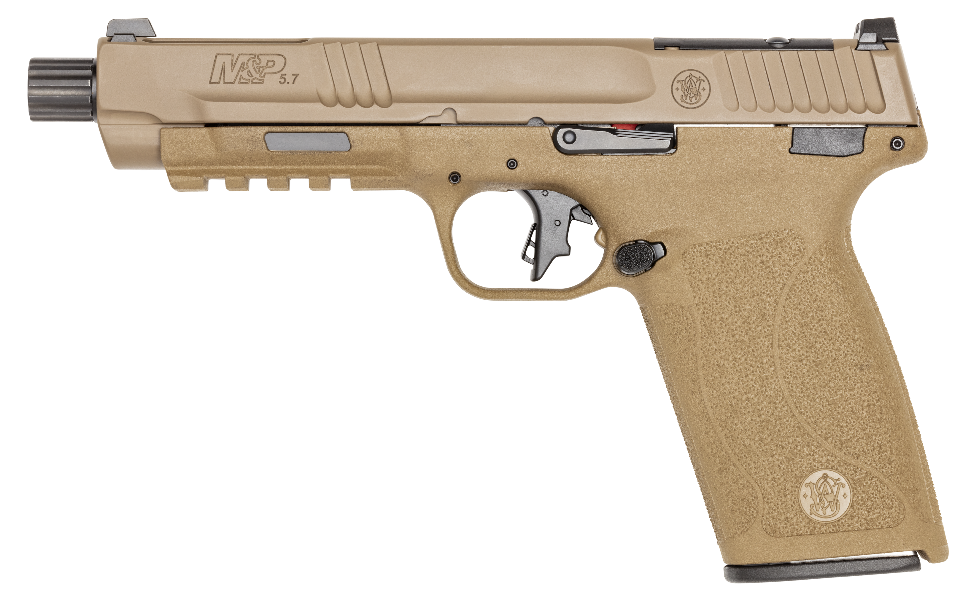 S&W M&P 5.7 14004 5.7X28 OR 5 (2)22R FDE