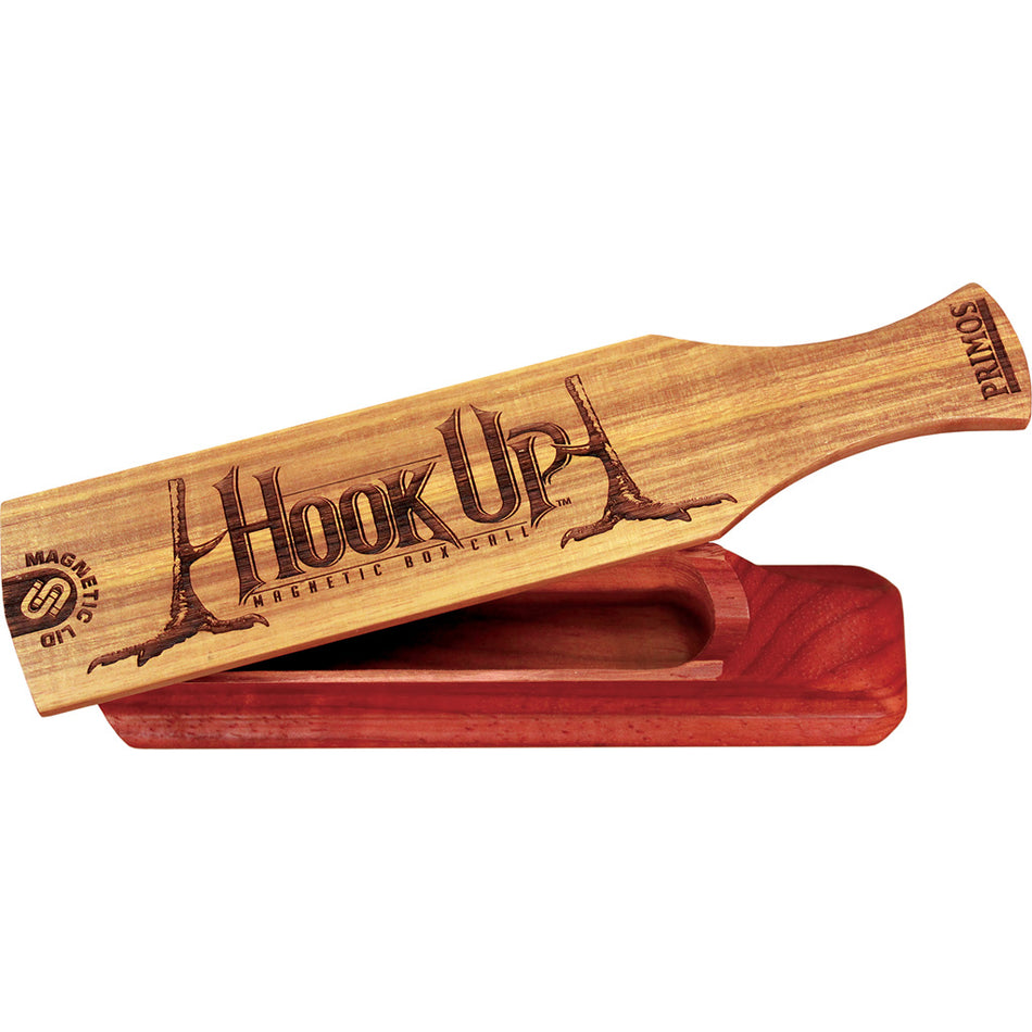 Primos Hook Up Magnetic Turkey Box Call with Gobble Band