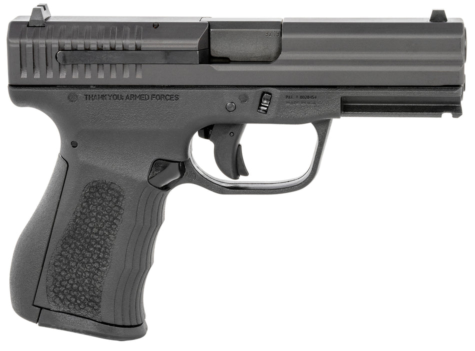 FMK 9C1 G2 9mm Luger Pistol, 14+1 Capacity, 4" Black Stainless Barrel, Black Slide/Frame