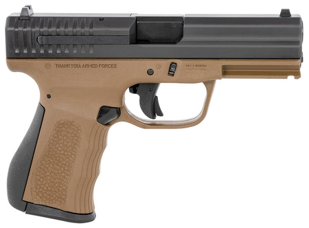 FMK 9C1 G2 9mm Luger Pistol, 14+1 Capacity, 4" Black Stainless Barrel, Burnt Bronze Frame
