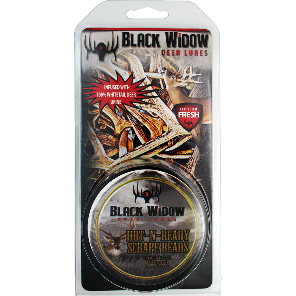 Black Widow Scrape Beads Red Label Estrus Scent 2 oz.