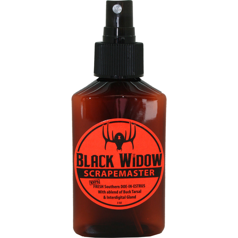 Black Widow Scrape Master Red Label Estrus Buck Blend 3 oz.