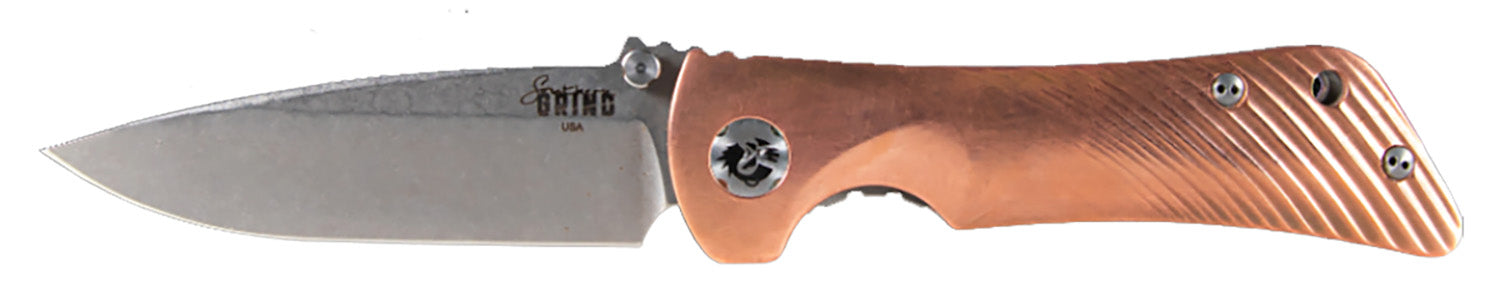 Southern Grind SG06030014 Spider Monkey 3.25" Folding Knife, Satin S35VN Blade, Copper Textured Titanium Handle