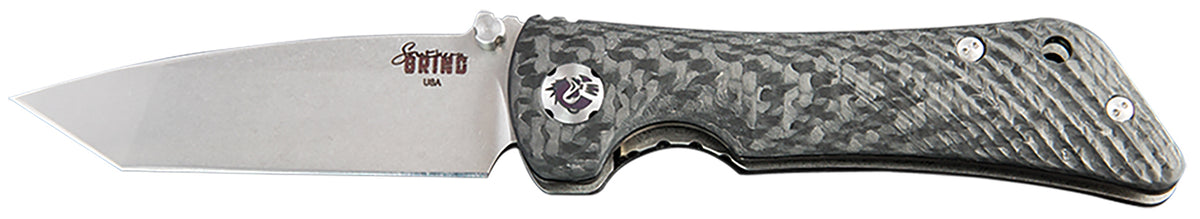 Southern Grind SG06050008 Spider Monkey 3.25" Folding Tanto S35VN Stainless Blade, Black Textured Carbon Fiber Handle