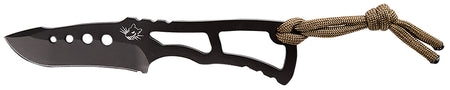 Southern Grind SG04030100 Vermin Fixed Blade Drop Point Black PVD S35VN Steel, Skeletonized Handle with Sheath