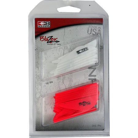 Bohning Blazer Arrow Vane Combo White/Hot Pink 36 Pack