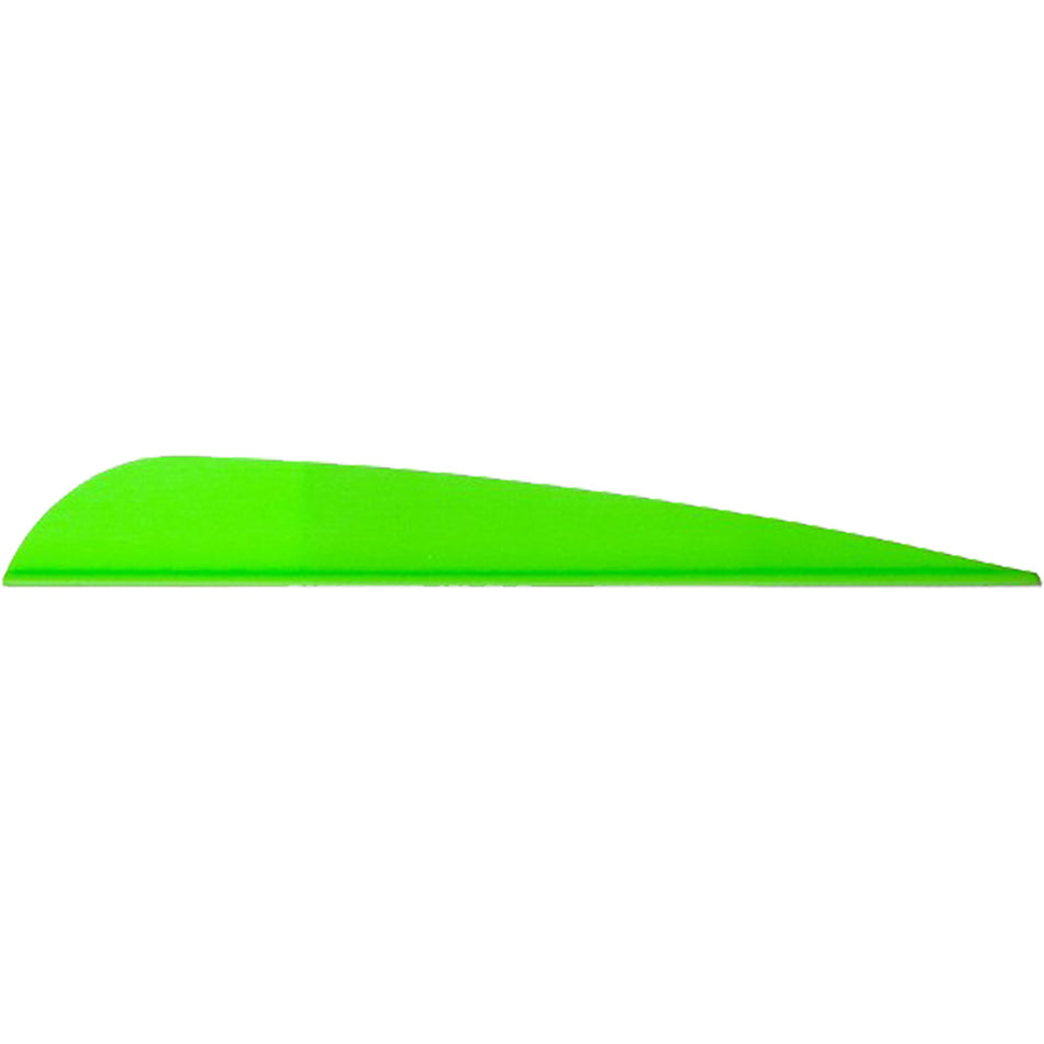 AAE Trad Vane Bright Green 4" Plastifletch 50 pk.