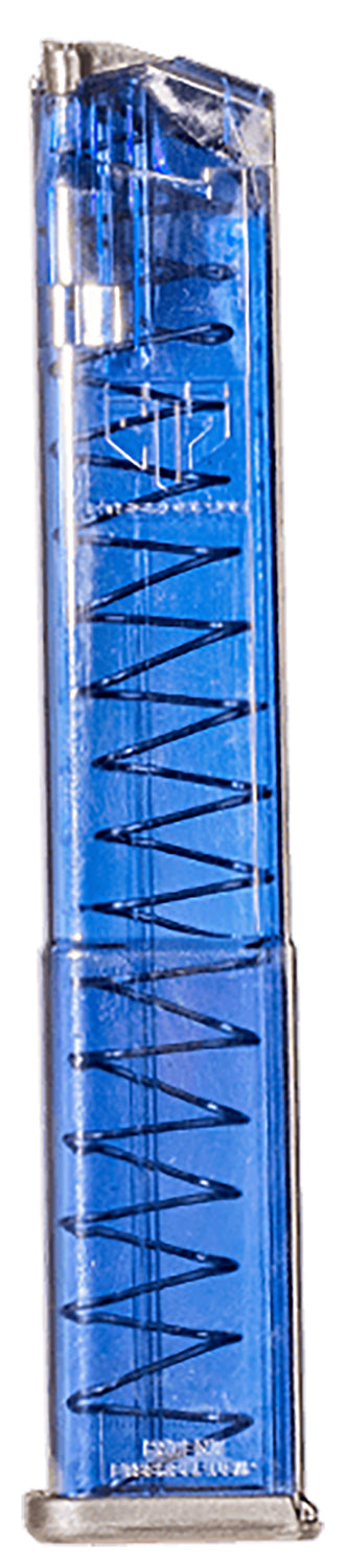 ETS GLK18G2BLU Glock 17/18/19/19X/26/34/45 31-Round 9mm Extended Magazine Gen2 Base Plate Blue