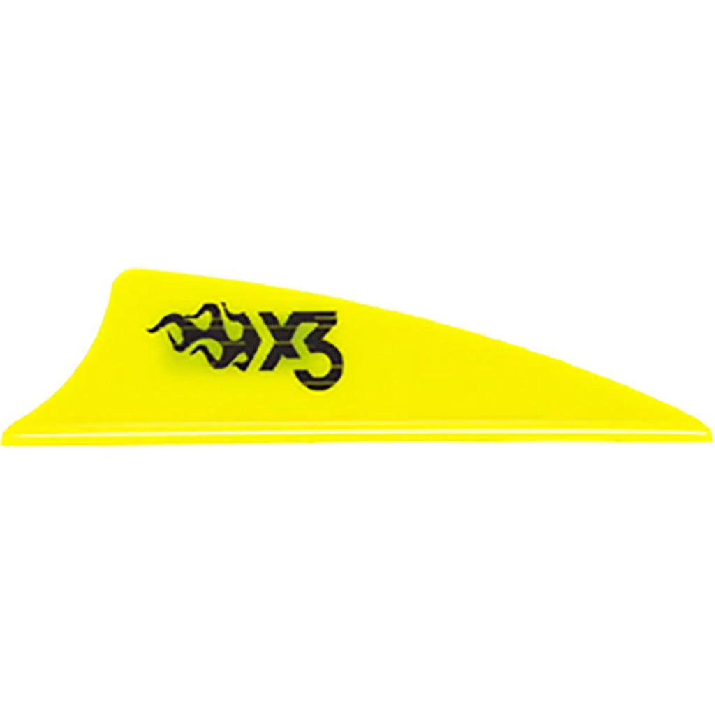 Bohning X3 Vanes 1.75 in. Neon Yellow Fletching 100 pk.