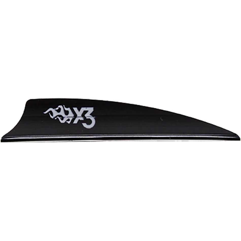 Bohning X3 Vanes 2.25 in. Black Fletching 100 pk.