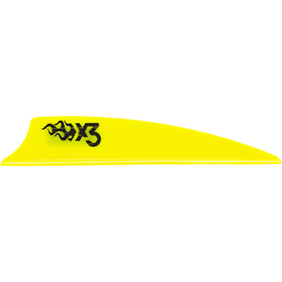 Bohning X3 Vanes 2.25 in. Neon Yellow Fletching 100 pk.