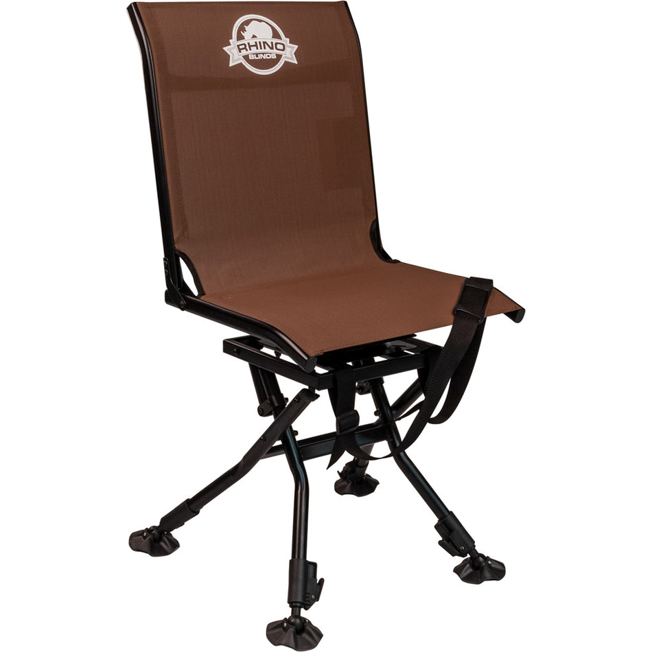 Rhino Blind 360 Degree Silent Swivel Chair Black Texteline