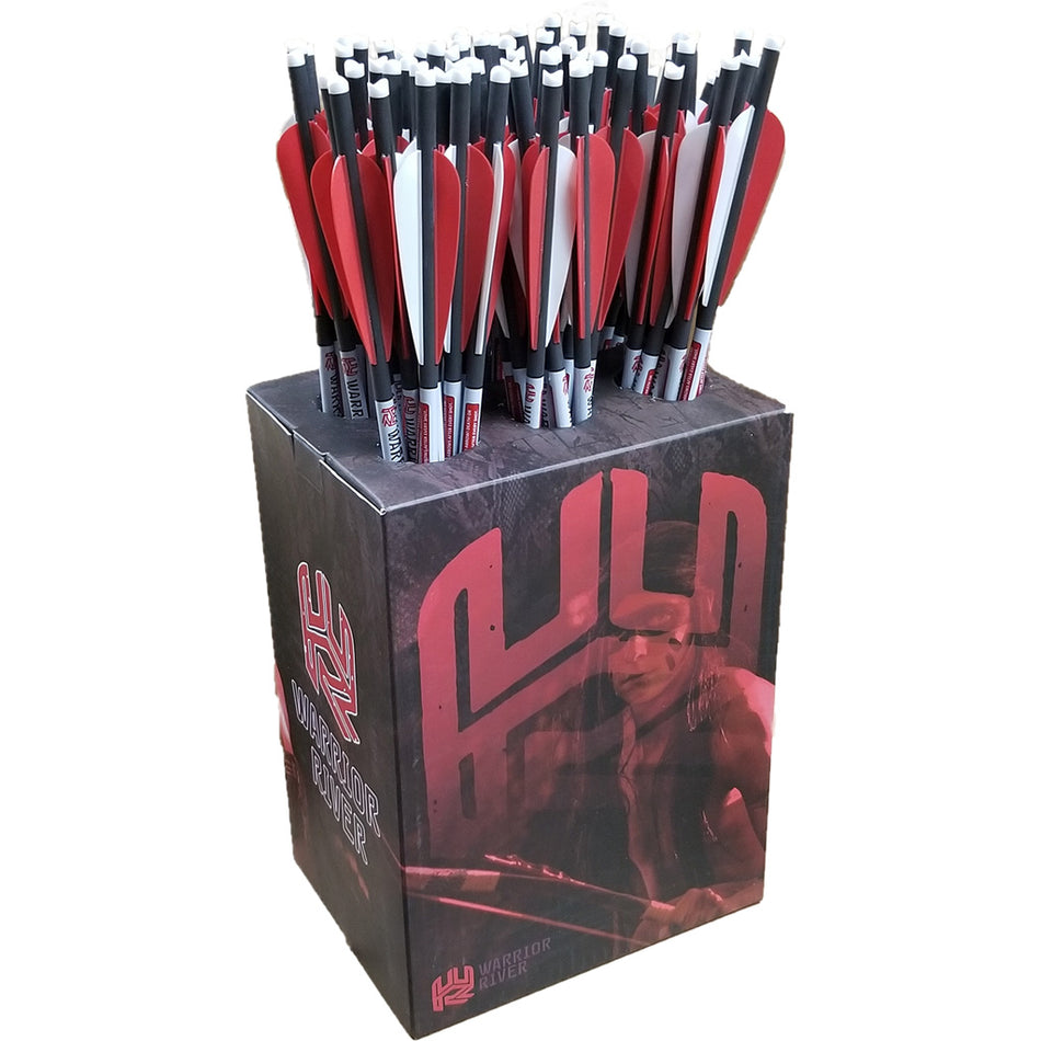 Warrior River 20 in. Carbon Crossbow Bolts Half Moon 72 pk.