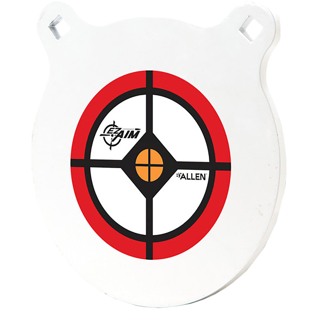 EzAim 10-Inch AR500 Steel Gong Target White Powdercoat