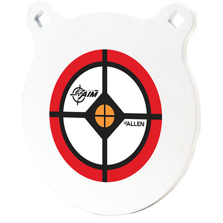 EzAim 8-Inch AR500 Steel Gong Target White Powdercoat