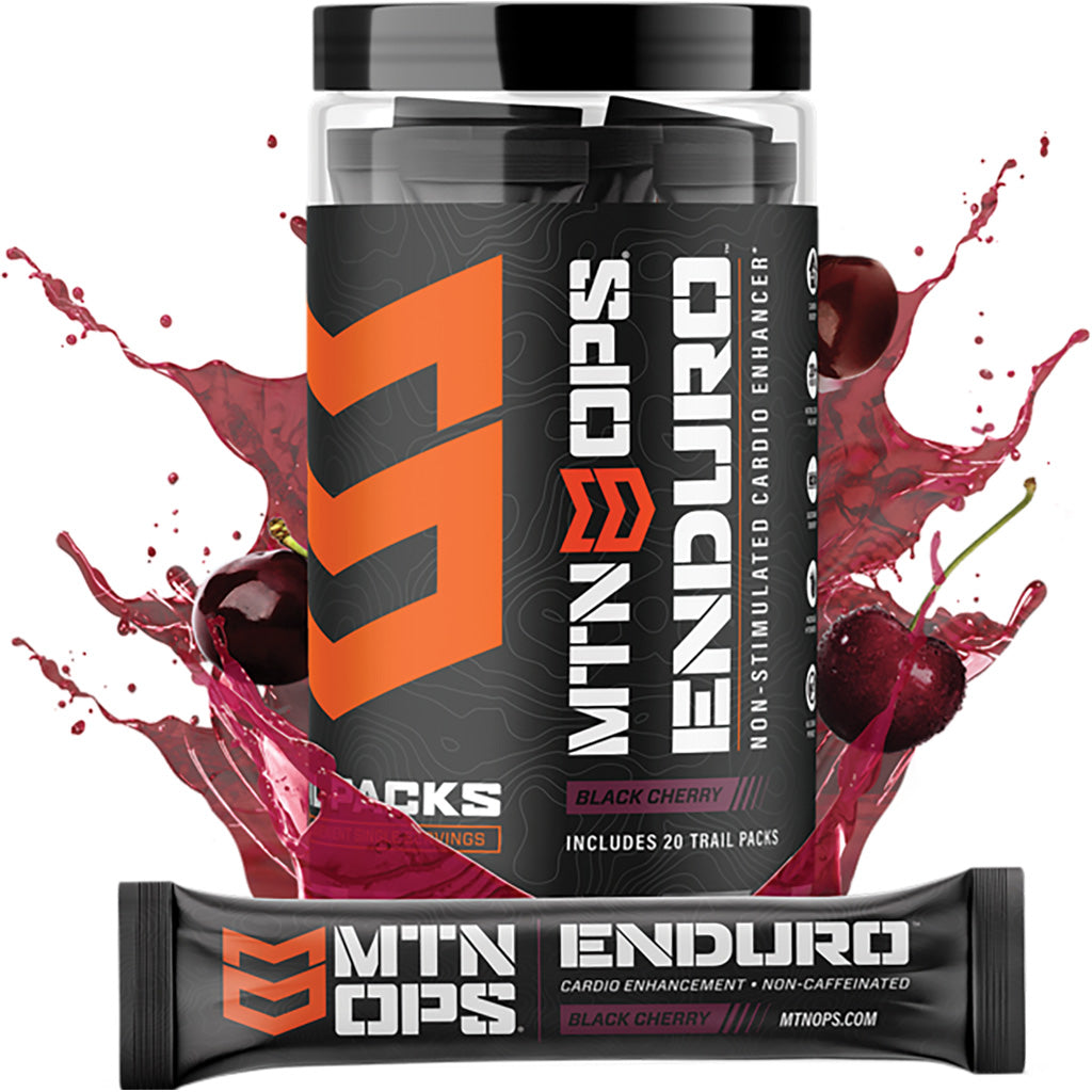 MTN OPS Enduro Black Cherry Cardio Endurance Trail Packs – 20 Count