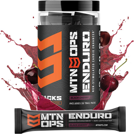 MTN OPS Enduro Black Cherry Cardio Endurance Trail Packs – 20 Count
