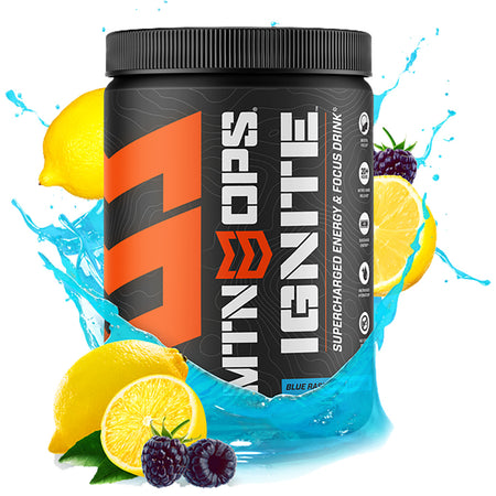 MTN OPS Ignite Energy and Focus Drink Mix – Blue Raspberry Lemonade