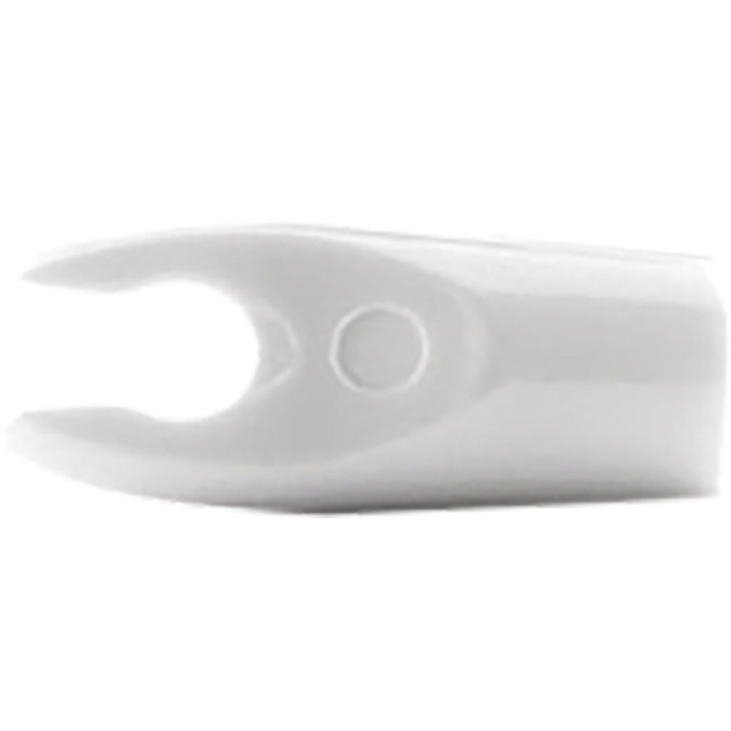 Black Eagle White Polycarbonate Pin Nocks for Arrows 12 pk.