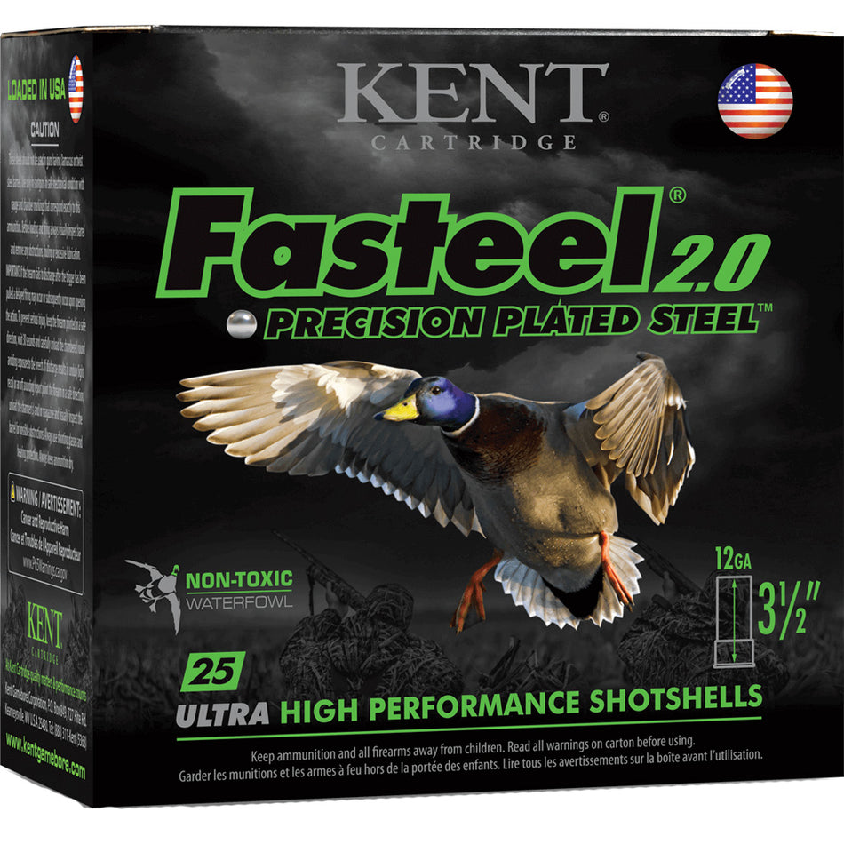 Kent Cartridge 12 Gauge K1235FS403 Fasteel 2.0 Waterfowl 3.5" 1-3/8oz 3 Shot