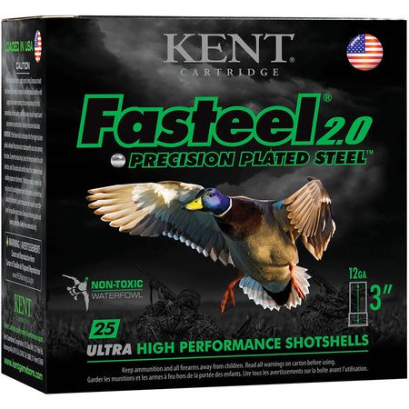 Kent Cartridge 12 Gauge K123FS321 Fasteel 2.0 Waterfowl 3" 1-1/8oz 1 Shot