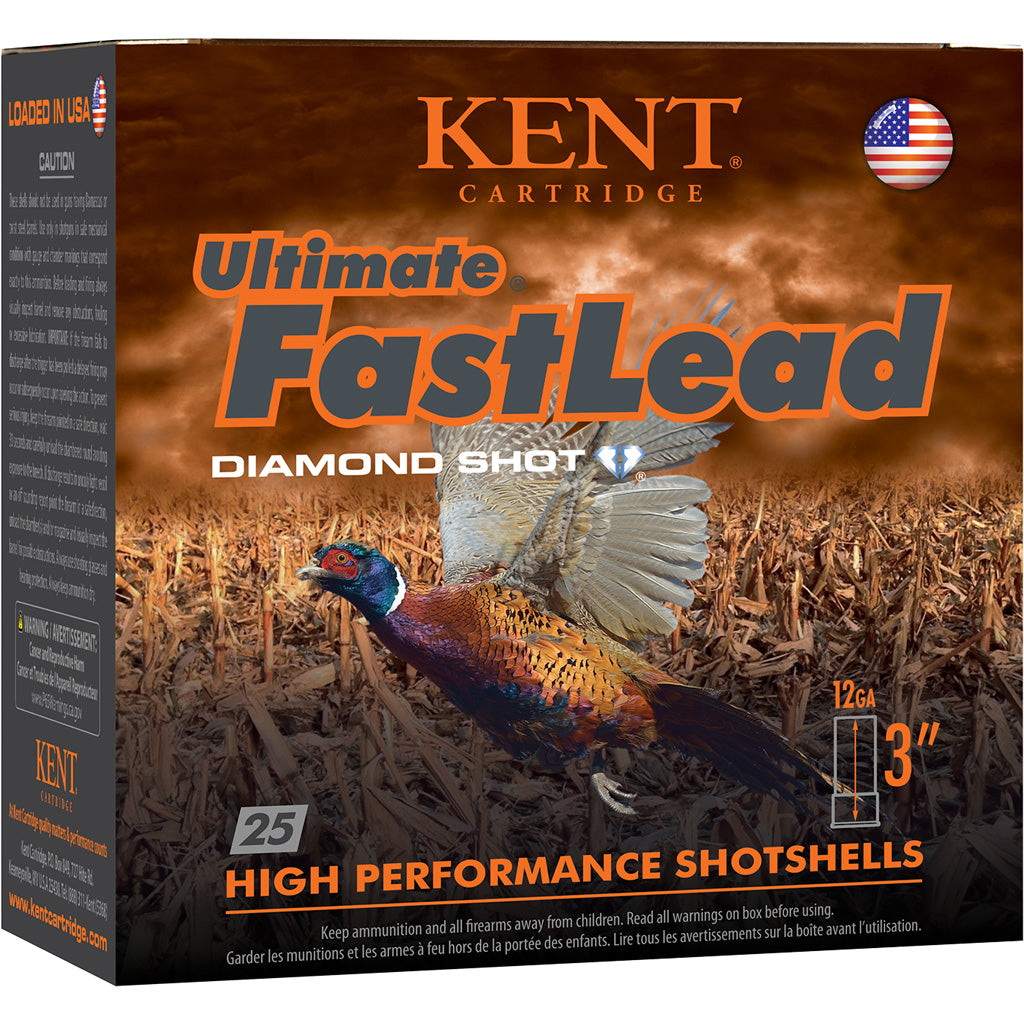 Kent Cartridge 12 Gauge K123UFL504 Ultimate Fast Lead 3" 1-3/4oz 4 Shot