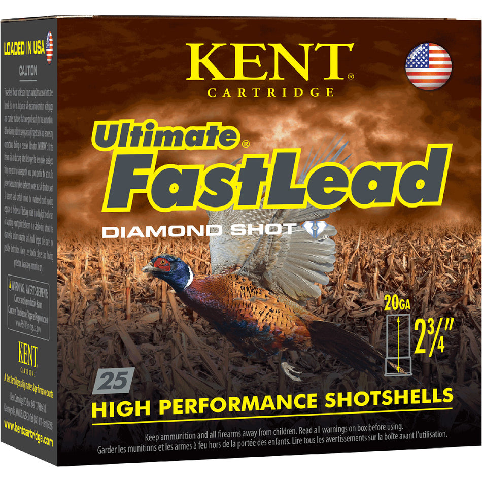 Kent Cartridge 20 Gauge K202UFL2875 Ultimate Fast Lead 2.75" 1oz 7.5 Shot