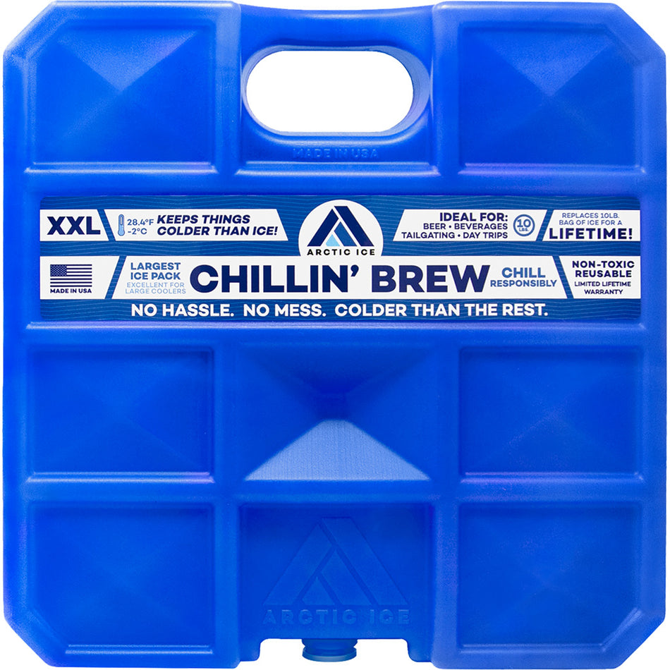 Arctic Ice Chillin Brew 10 LB Reusable Cooler Ice Panel for Beverages