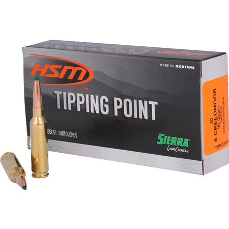 HSM 6mm Creedmoor HSM6Creedmoor3N Tipping Point Sierra GameChanger 90 Grain