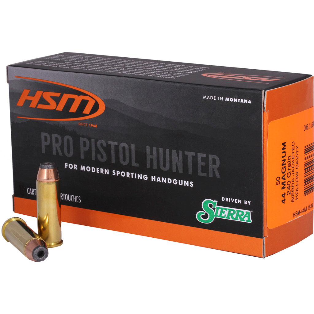 HSM .44 Magnum HSM44M18N Pro Pistol Jacketed Hollow Cavity 240 Grain