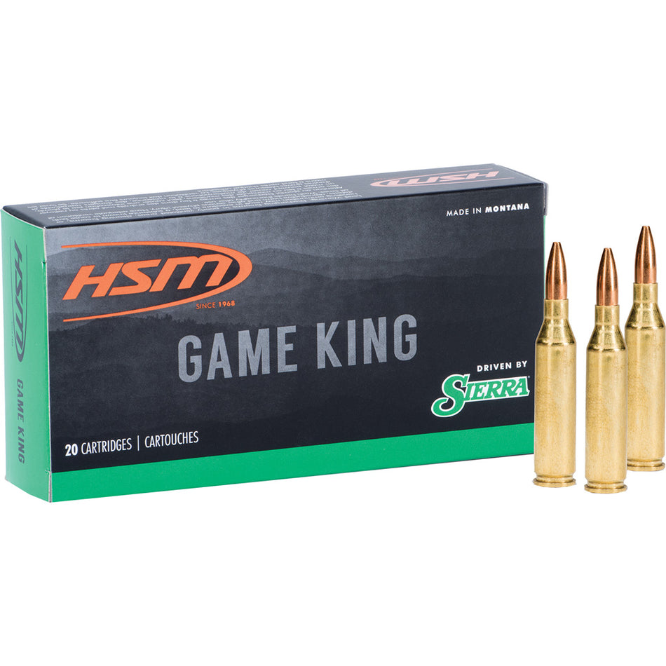 HSM 7mm-08 Remington HSM7mm088N Sierra Game King Spitzer Boat Tail SBT 150 Grain