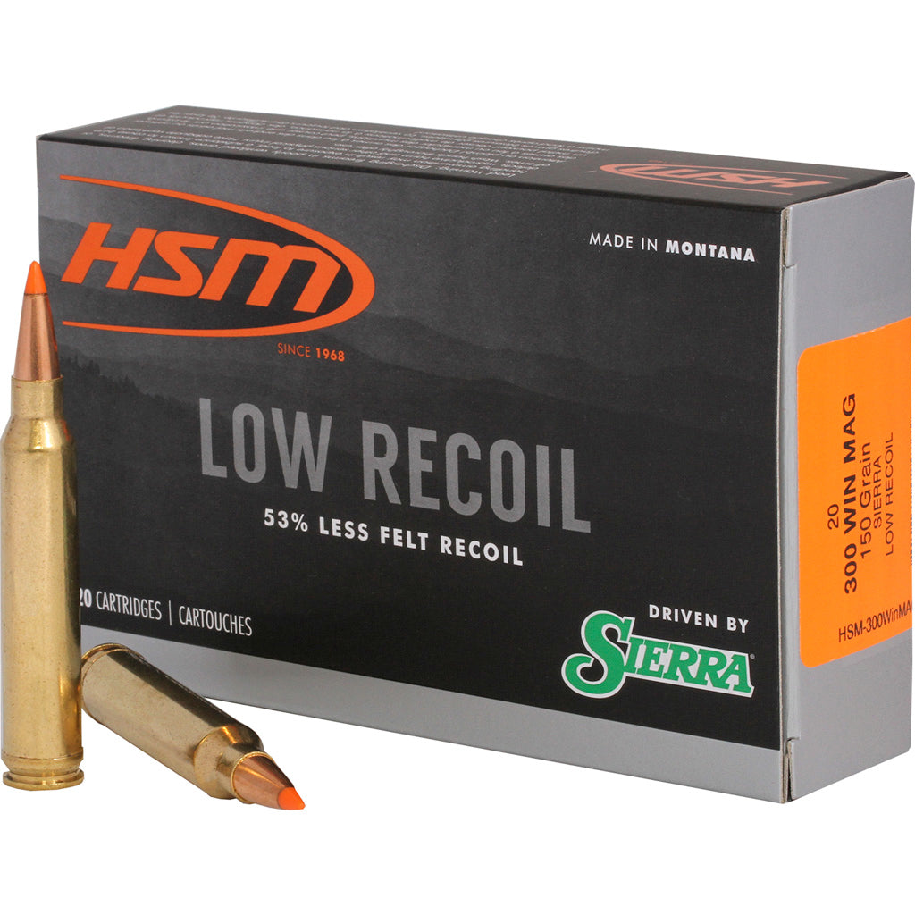 HSM .300 Winchester Mag HSM300WinMAG42N Low Recoil Polymer Tip PT 150 Grain