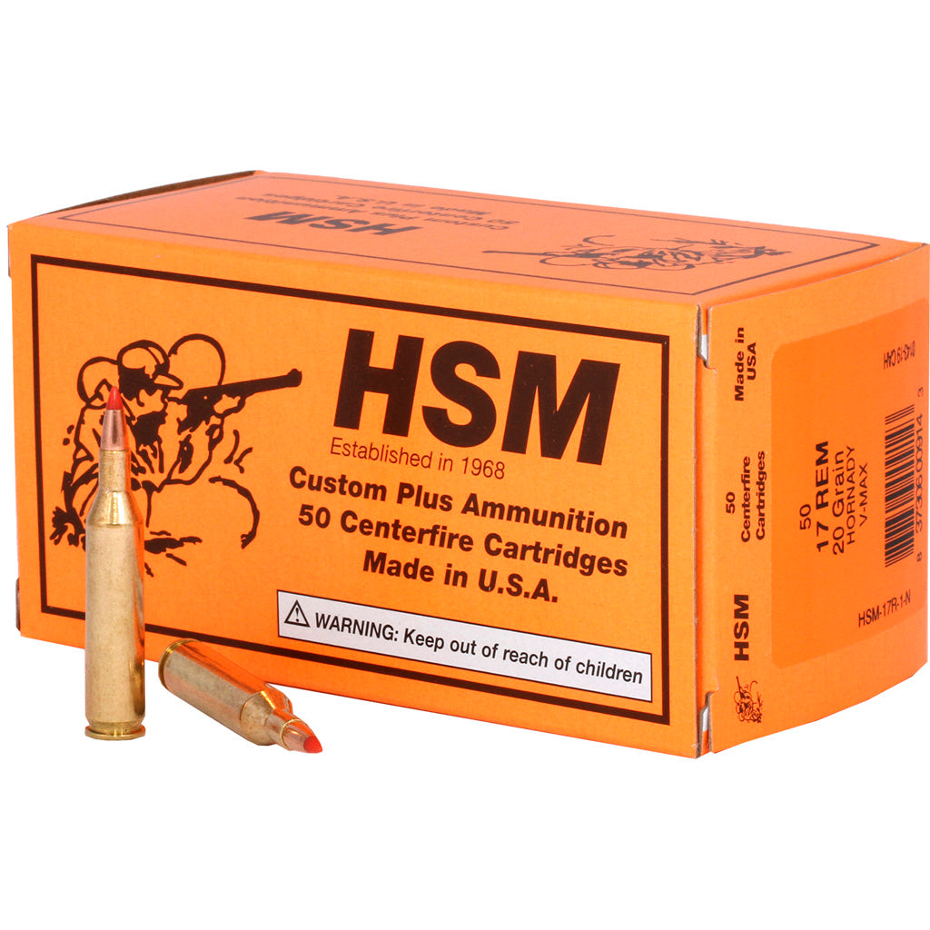 HSM .17 Remington HSM17R1N Varmint V-Max 20 Grain