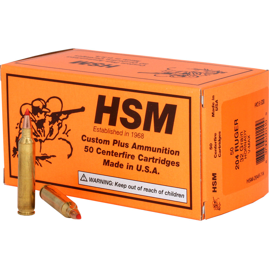HSM .204 Ruger HSM204R7N Varmint V-Max 32 Grain