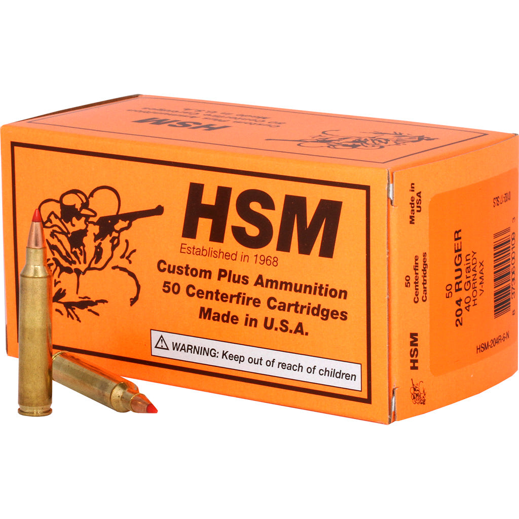 HSM .204 Ruger HSM204R6N Varmint V-Max 40 Grain
