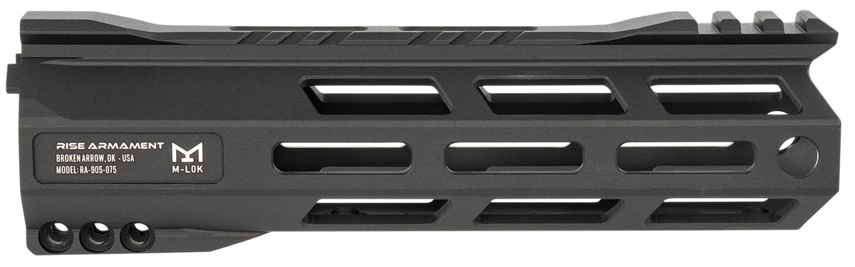 Rise Armament RA-905 AR-15 7.5" Free-Float M-LOK Handguard with Picatinny Rail Black RA905075BLK
