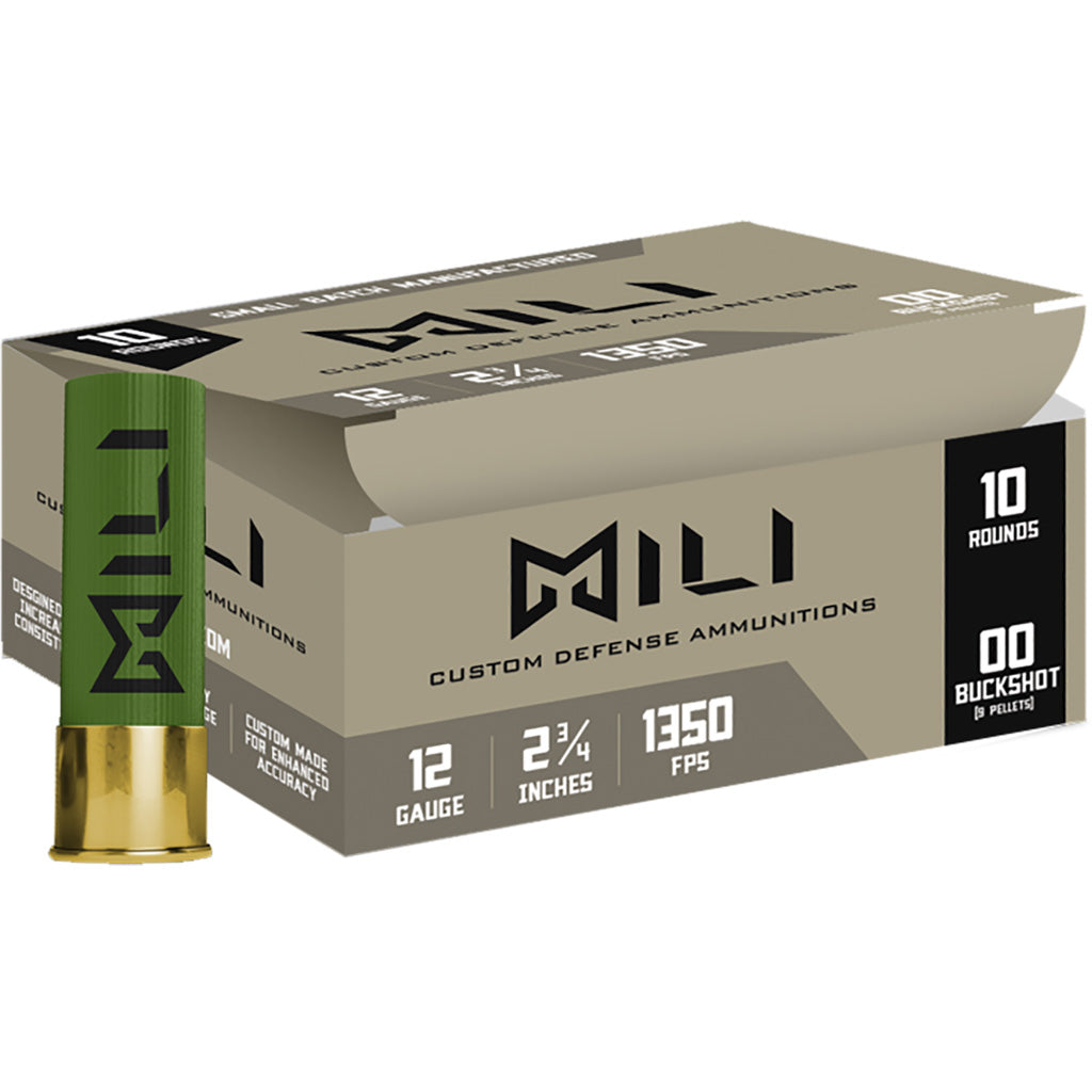 Mili Ammunitions 12 Gauge 00-BUCK  2.75" 1oz 00 Buck Shot