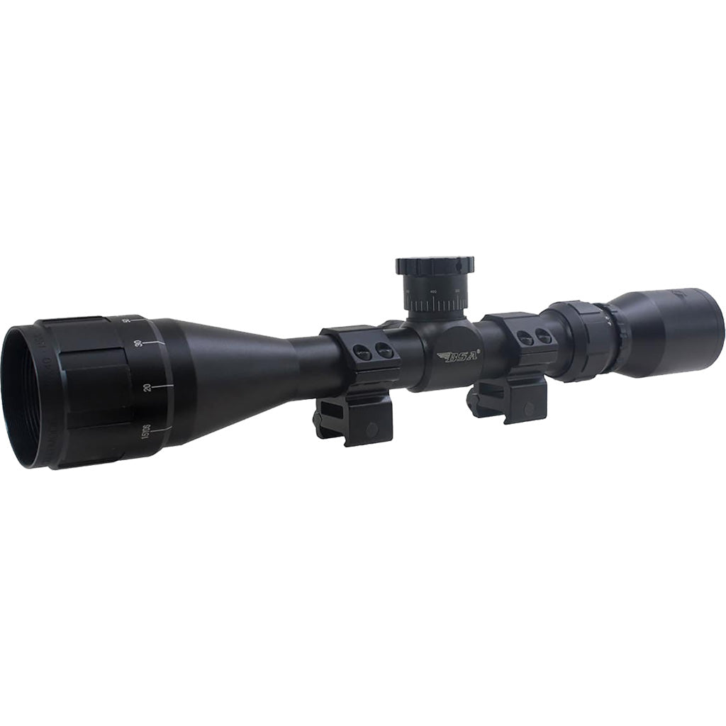 BSA Optics Sweet .270 AO 3-9x40 Riflescope with 1-Inch Dovetail Rings
