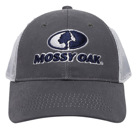 Outdoor Cap Mossy Oak MOFS46B Charcoal/White Adjustable Snapback Heavy Structured Hat OSFA