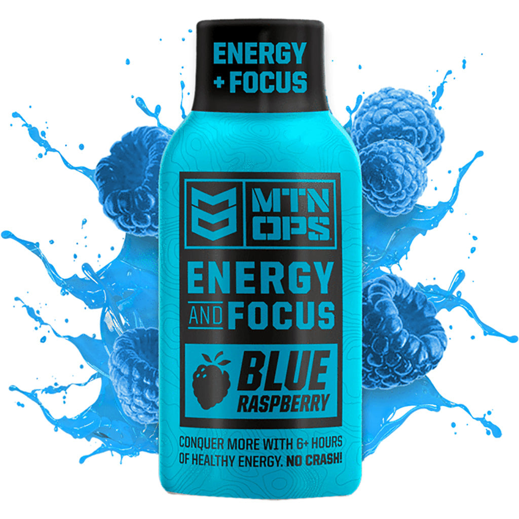 MTN Ops Energy Shot Blue Raspberry No-Crash Boost