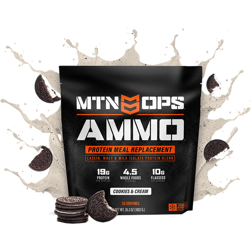MTN Ops Ammo Cookies and Cream Whey Protein Drink