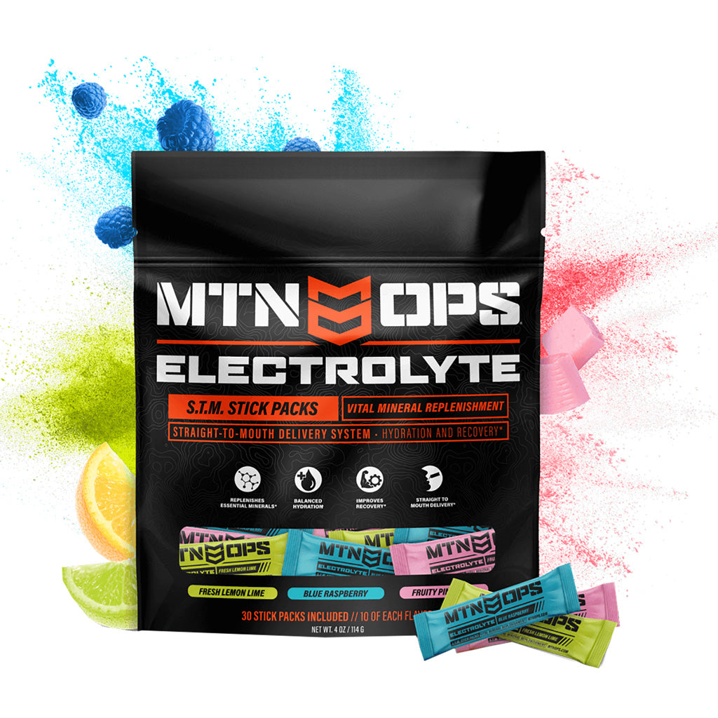 MTN Ops Electrolyte Straight-to-Mouth Mineral Stick Pack 30 Count