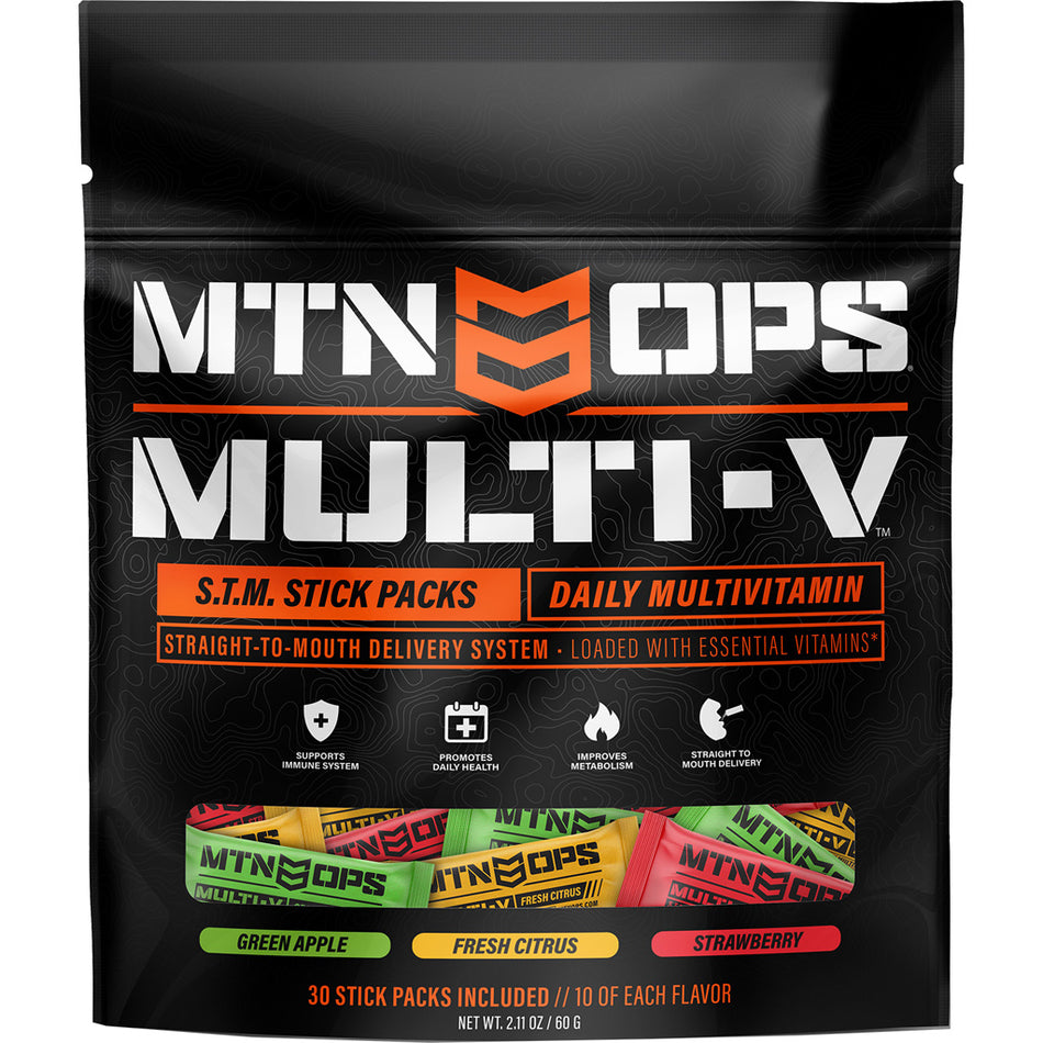 MTN Ops Multi V Straight-to-Mouth Essential Vitamin Pack 30 Count
