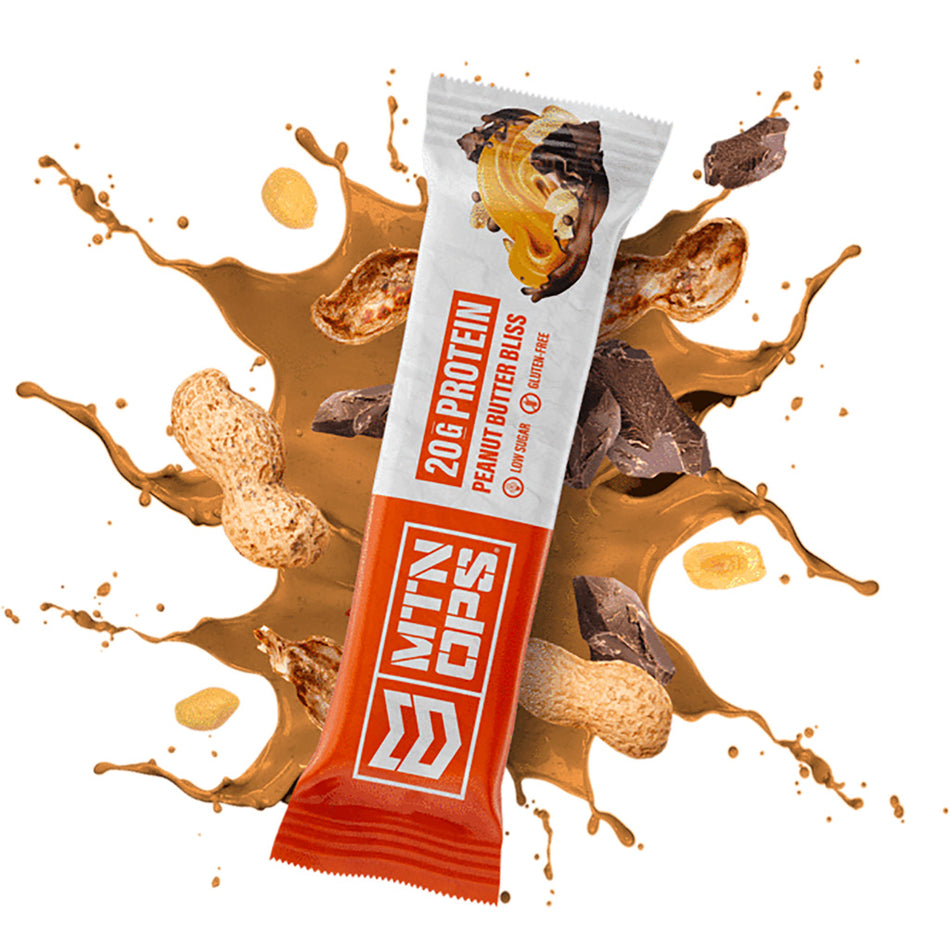 MTN Ops Peanut Butter Bliss Performance Protein Bar 10 Pack