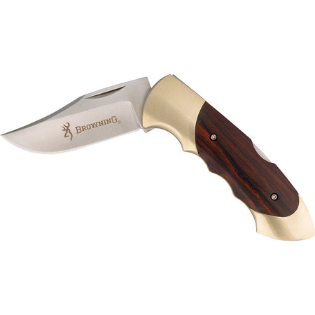 Browning Model 111 Stainless Steel Folding Knife with Cocobolo Scales